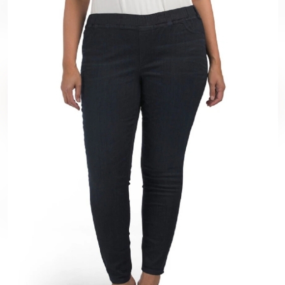 Eileen Fisher Woman Organic Cotton Soft Stretch Denim Pull On Jegging 3X - Picture 1 of 16